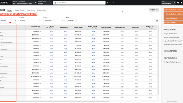 Integrating Event Streaming with Work Breakdown Structure — Procore
